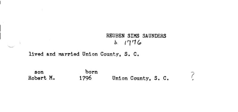 Reuben Sims Saunders